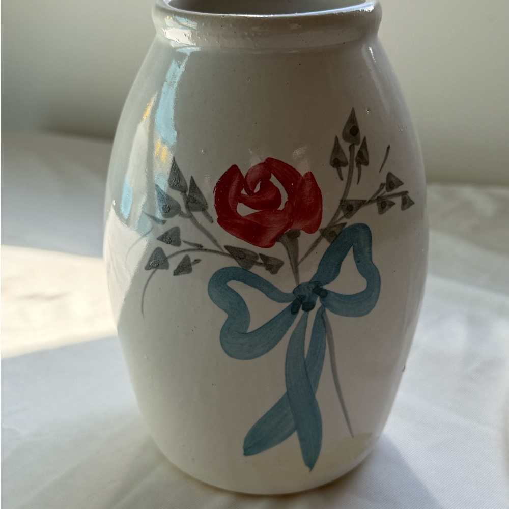 Possible Vintage Emerson Creek Hand Painted Pottery Vase